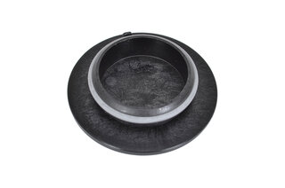 Capuchon de roue noir-mat avec écusson couleur - fix central