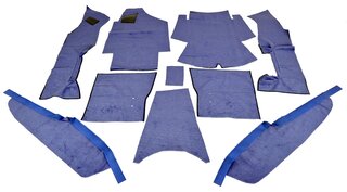 Carpet Set 964 C2 / C4 / Turbo Look / 965 Coupe - Complete - Cobalt Blue