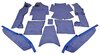 Carpet Set 964 C2 / C4 / Turbo Look / 965 Coupe - Complete - Cobalt Blue