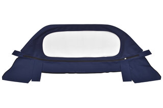 Verdeckbezug Cabrio 911 86-94, Komplett 2-teil.dunkelblau incl. PVC-Heckscheibe trapezförmig