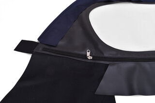 Verdeckbezug Cabrio 911 86-94, Komplett 2-teil.dunkelblau incl. PVC-Heckscheibe trapezförmig