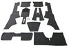 Carpet Set 911 1965-68 SWB Coupe - Black - German Hair Yarn Loop (Haargarn Bouclé)