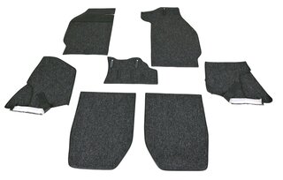 Carpet Set 911 1965-68 SWB Coupe - Black - German Hair Yarn Loop (Haargarn Bouclé)