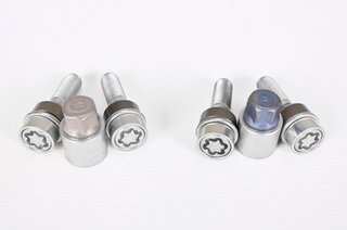 Felgenschlosssatz - Silber - für 7mm VA + 7mm HA Distanzen