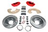 Kit freins avant ''Big red'' (4 pistons) Ø322x32mm, disques percés et étriers origine