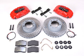 Big Red Brake System  - FRONT - 4 Piston - 322 x 32 mm - (Script White)