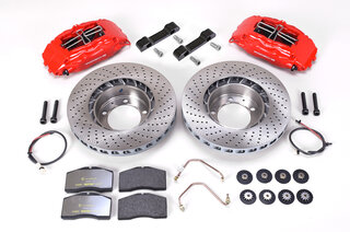 Big Red Brake System  - FRONT - 4 Piston - 322 x 32 mm - (Script White)