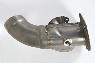 Heizklappe links Edelstahl  - 911/930 87-89 - M424 automatische Heizung