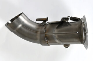 Heizklappe links Edelstahl  - 911/930 87-89 - M424 automatische Heizung