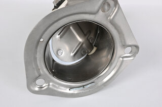 Heizklappe links Edelstahl  - 911/930 87-89 - M424 automatische Heizung