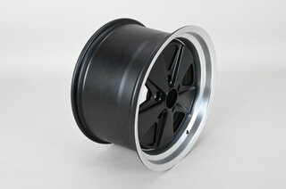 Classic-Design Wheel - 10x18 ET45 Black + Polished Lip