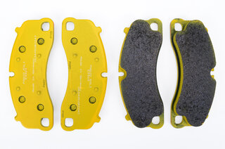 Racing Brake Pad Set - PAGID - RSL1 - YELLOW - FRONT - Steel Brakes - 16.6 mm