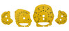 Zifferblattsatz Racing Gelb 991 Turbo S, PDK,  mp/h, Fahrenheit, Logo