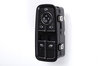 Commutateur leve-vitres retroviseur exterieur cote conducteur noir mat/chrome finition brillante