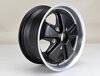 Fuchs Replica Wheel - 7 x 15 ET 47.4 - Classic - Deep 6 - Satin Black + Machined Lip - With TÜV