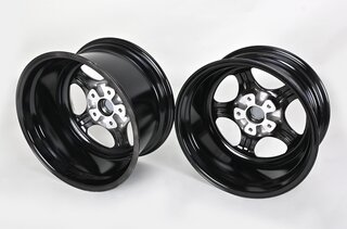 Felgensatz (4 Stk.) -Cup-Design Look 3-tlg.- Schwarz (8,5+9,5 x18ET52)