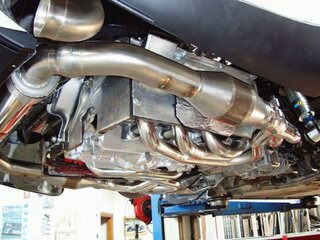 Exhaust System 964 - RACE - 100 Cell Catalytics - Single Outlet - Without Heat
