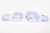 Zifferblattsatz Silber 991.2 Turbo, PDK, MPH, Fahrenheit, mit Logo, silberner Ring DZM