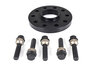 Wheel Spacer - 18 mm - Hub Centric - Anodized with Bolts - Black - Sold Individually