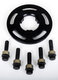 Distanzscheibe 11mm Alu "Schwarz" zentriert (1St.) incl. Schwarzer Radschrauben