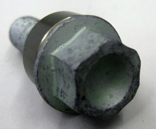 Wheel bolt silver
