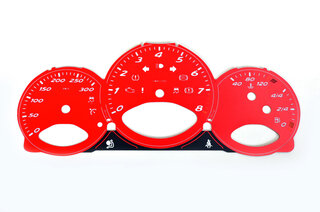 Zifferblattsatz Indisch Rot 987-2 Schalter km/h