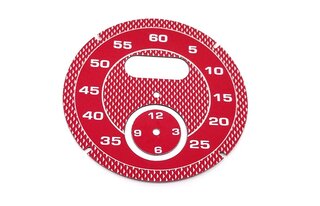 Zifferblatt Karmin Rot (RAL 3002) Sportchrono - Diamant Rautenmuster