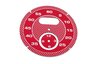 Zifferblatt Karmin Rot (RAL 3002) Sportchrono - Diamant Rautenmuster