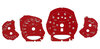 FVD Brombacher Instrument Face Set 991.1 GTS - Guards Red - Manual - MPH - With Logo