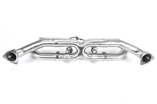 Valved Center Muffler Bypass 991.1 - Brombacher Edition - Includes Stainless Braided Vacuum Line
