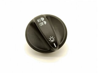 Drehknopf Lichtschalter " Schwarz matt"