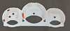 Instrument Face Set 987.1 - 2.7 L - White - Manual - MPH - 175 MPH