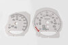 Jeu fonds de compteurs rouge indien 718 Boxster S / Cayman S - bte manu.- MPH - Fahrenheit