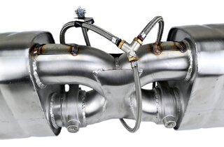 Klappen-Sportschalldämpfer 991 12- "BROMBACHER", 4x90mm Endrohre