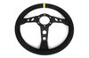 GT2 Steering Wheel Kit - Black Suede - Yellow Indicator - ø 350 mm - For Models With AB