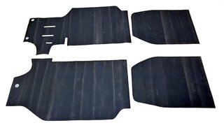 Rubber Mat Set 911 - RS 2.7 L 1973 Lightweight - Black - Front and Rear