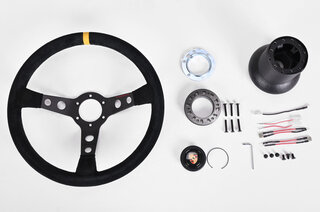 Lenkrad GT2 mit Nabe (Rückrüstadapter)  986, 996, 996TT/GT2, 996GT3 Ø350mm ohne AB