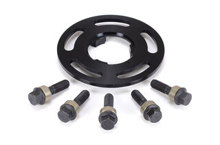 Elargisseur 7mm avec centreur - alu anodisé noir (1 pièce)