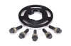 Elargisseur 7mm avec centreur - alu anodisé noir (1 pièce)