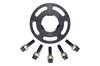 Elargisseur 7mm avec centreur - alu anodisé noir (1 pièce)