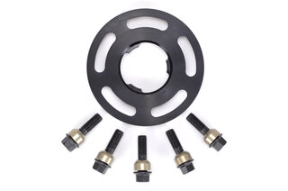 Elargisseur 7mm avec centreur - alu anodisé noir (1 pièce)