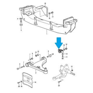 FVD Clubsport Front Caster Block 944  1985-91 / 968  1992-95 - Left or Right