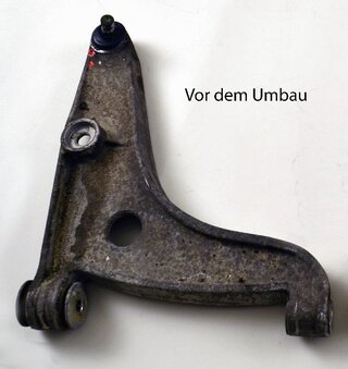 Querlenker rechts (mit M030) 944/TT 87-91/968 (mit Halter für Luftführungsblech)  Überholt im Austa