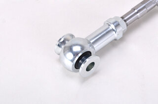 Rear axle tie rod uniball, adjustable