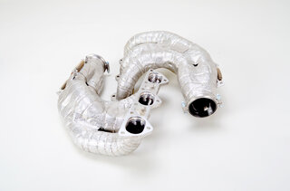 Exhaust System Race 997 GT3 Cup "M&M" with 100 cell cat, stainless steel, with tips 2x76mm