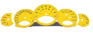 Zifferblattsatz speedgelb 997 GT3 RS Schalter MPH Meilen Fahrenheit