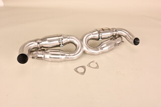 Race Muffler 997.1 Carrera S 3.8 L - Brombacher Edition - Catalytic Bypass with Turn Down Tips