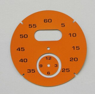 Fond orange RS pour chrono sport (RAL 2008)