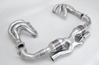 Long Tube Sport Header and Cat Set 997.2 - Brombacher Edition - With 200 Cell HD Sport Catalytics