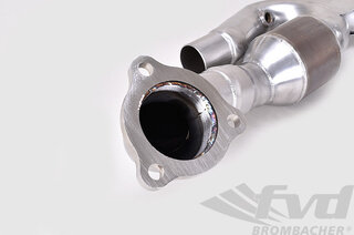 Long Tube Sport Header and Cat Set 997.2 - Brombacher Edition - With 200 Cell HD Sport Catalytics